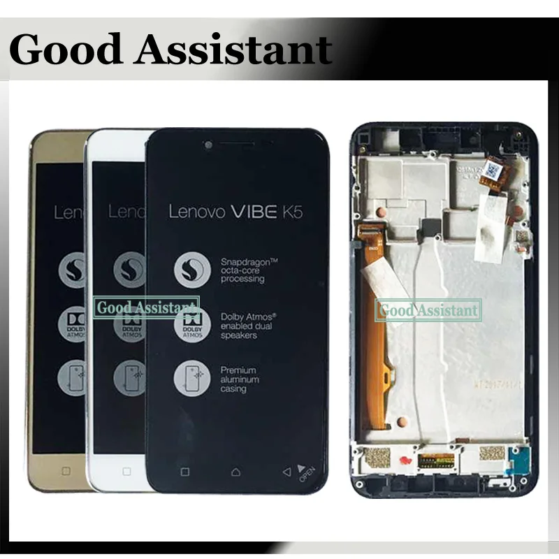 Для lenovo Vibe K5 A6020l37 A6020l36 A6020a40 Plus A6020a46 Lemon 3 ЖК-дисплей + кодирующий преобразователь