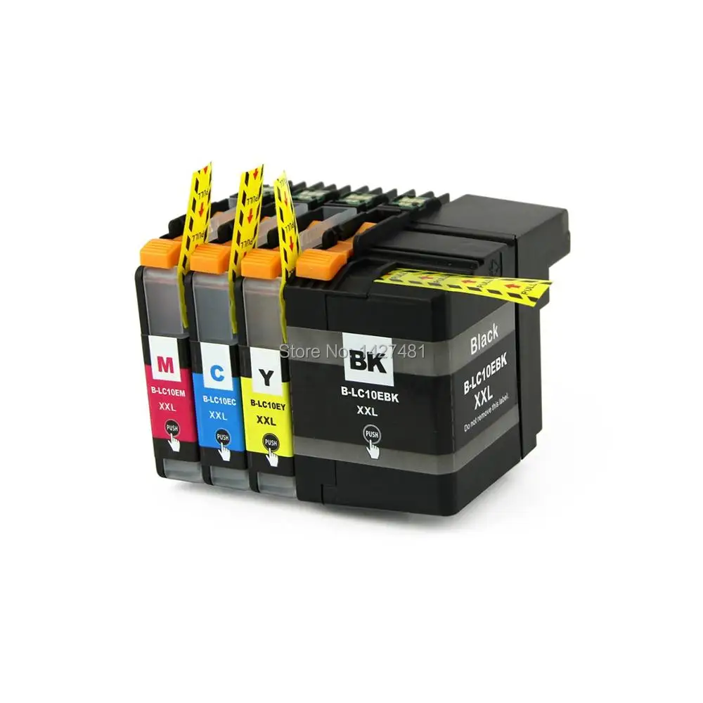 YOTAT 4pcs Compatible ink cartridge LC 10E LC10E for Brother MFC J6925DW (USA)-in Ink Cartridges
