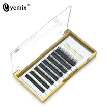 Eyemix Curl B C D Mink lash individual eyelashes extension Korea artificial fake eyelashes 8 lines a tray black mink lashes