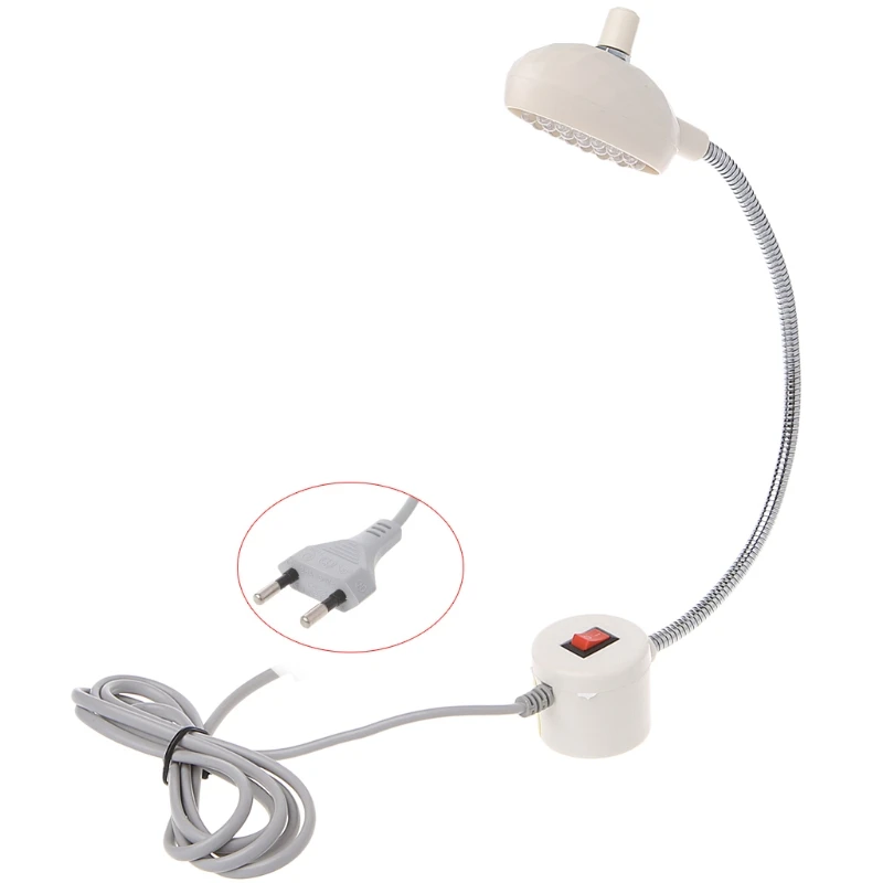 19 LED Brightness Adjustable Sewing Machine Light Gooseneck Lamp w