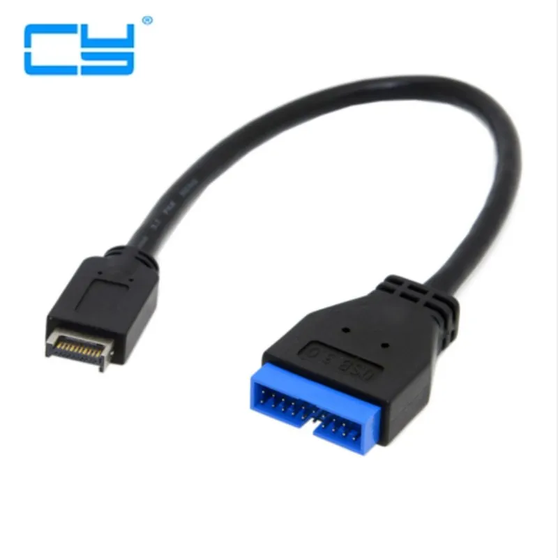 USB 3 1 головка передней панели к 0 20 контактный разъем Удлинительный кабель см для