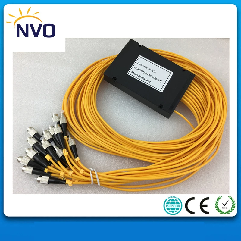 

2Pcs/Box,1*16 Fiber Optical PLC Splitter,3.0MM,1M,1*16 FC/UPC GEPON FTTH PLC Splitter Fiber Module