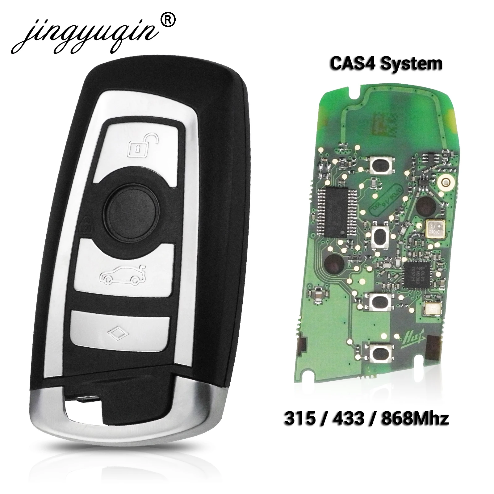 Умный дистанционный ключ jingyuqin 315/433/868 МГц KeylessGo для BMW 3 5 7 серии 2009-2016 система CAS4 F