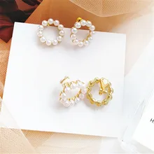 Модные жемчужные серьги для женщин, висячие серьги в стиле бохо, геометрические подвески, ювелирные изделия для свадебной вечеринки, подарки для девочек