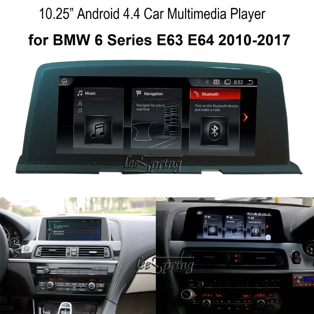 Excellent 10.25 inch Android 8.1 Car Multimedia Player for BMW 6 Series E63 E64  640i 650i 2010-2017 GPS Navigation with Digital TV 2