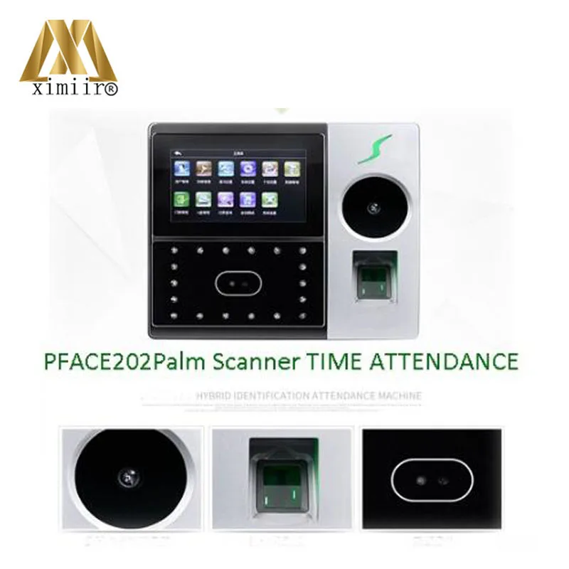 Новый WI FI ZK PFACE202 мульти отпечатков пальцев ладони посещаемость времени уход за