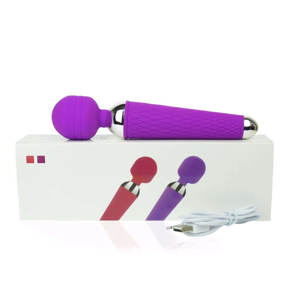 AV Magic Massager Wand Vibrator Adult Sex Toys Vibrators for Woman Powerful Oral Clit Silicone Vibrators USB Rechargeable [50