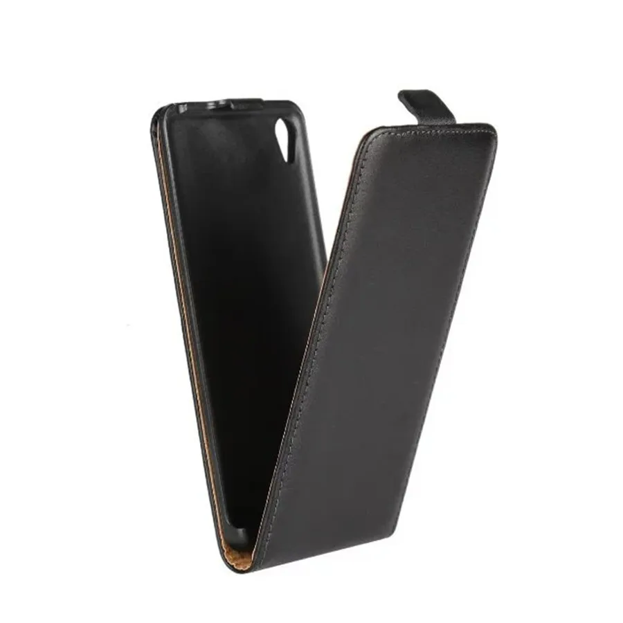 Ultra Thin Genuine Leather Mobile Phone Case Magnetic Buckle Vertical Mobilephone Cover Cellphone Accessories For Sony Xperia XA
