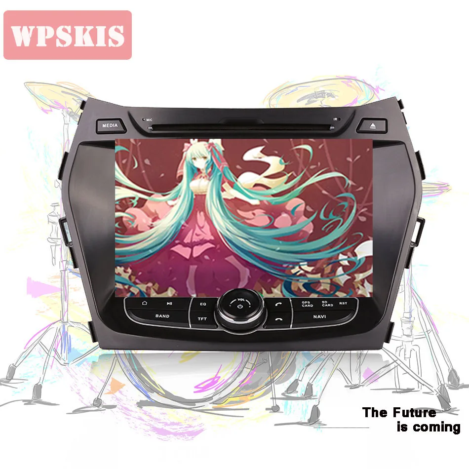 Sale Auto 2 Din 4+64GB Android 9.0 Car dvd gps player For HYUNDAI IX45 2013 - 2018 SANTA FE santafe With WIFI Car multimedia Headunit 0