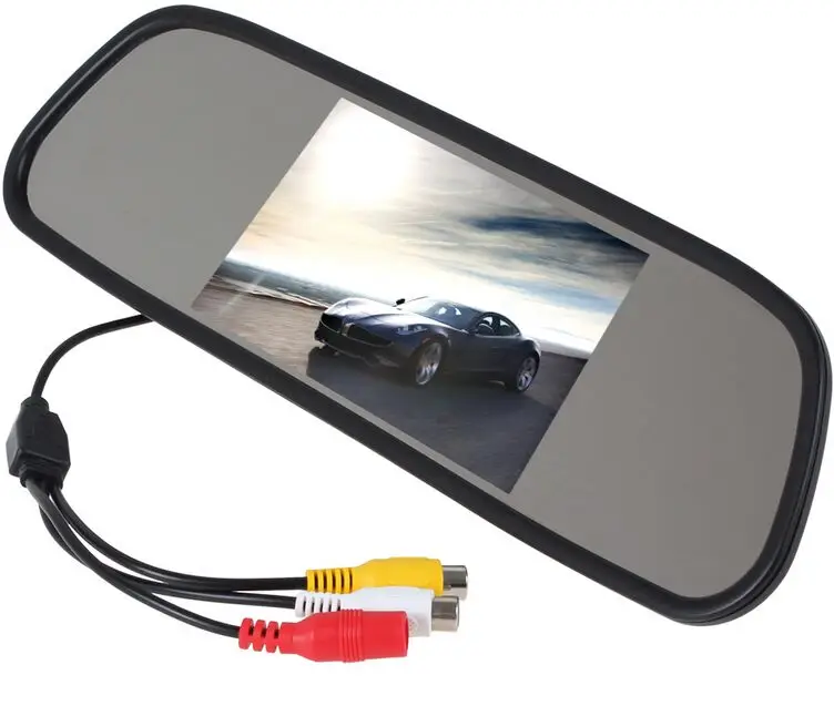 XYCING 800x480 5 дюймов TFT ЖК-монитор для автомобиля, Парковочное зеркало заднего вида+ Широкий угол обзора, 7 ИК-светильник, Автомобильная камера заднего вида