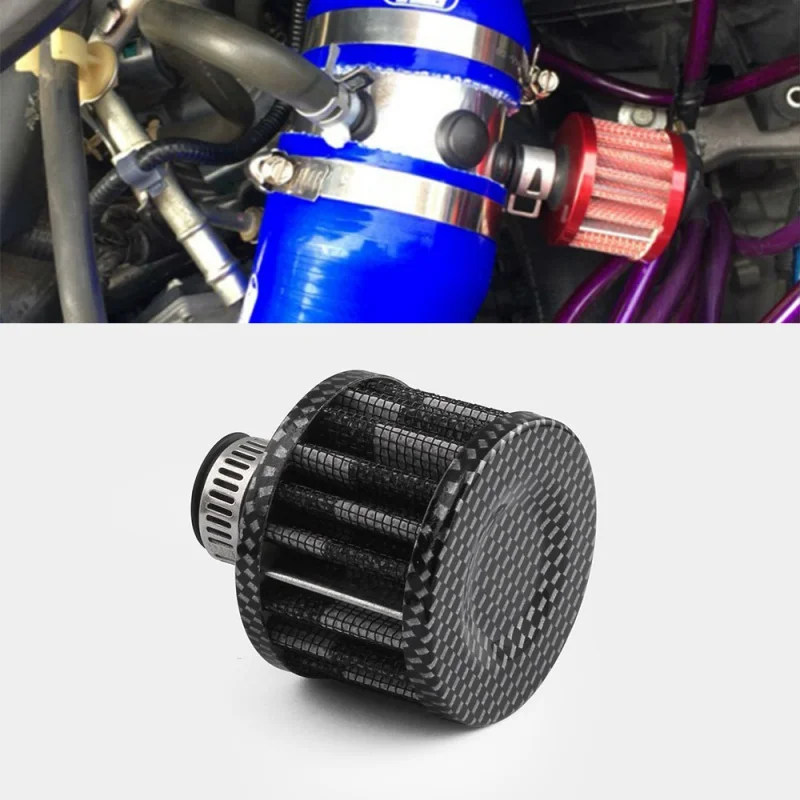 

12mm Small Car Air Filter Air Intake Filter Funnel Air Filter Reusable Filter