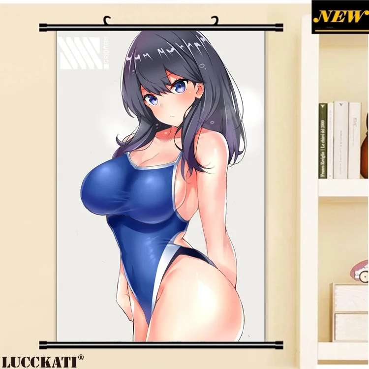 40X60 см SSSS. Gridman серия Rikka cameltoe Сексуальная лоли попка ноги мультфильм аниме Искусство Настенная картина Фреска прокрутка холст живопись плакат - Цвет: N