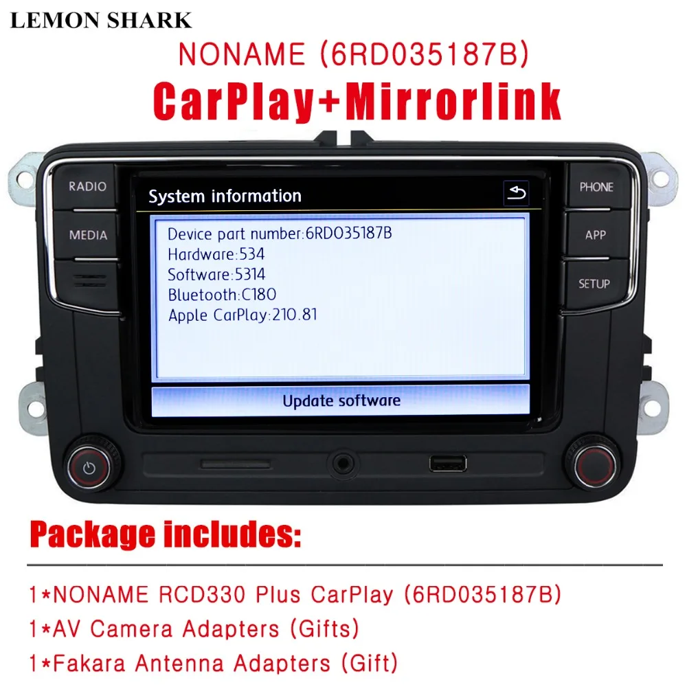 RCD330 Plus RCD330G 2 din Carplay Noname 6 5 автомобиль MIB радио 6RD035187B RCD510 для VW Golf Jetta CC Tiguan Passat