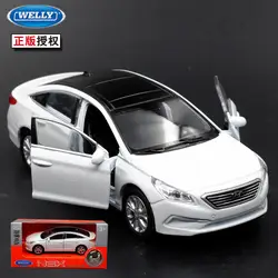 1 шт. 1:36 11.5 см деликатес Welly автомобиля Hyundai Sonata отступить сплава модель украшения дома мальчик игрушка в подарок