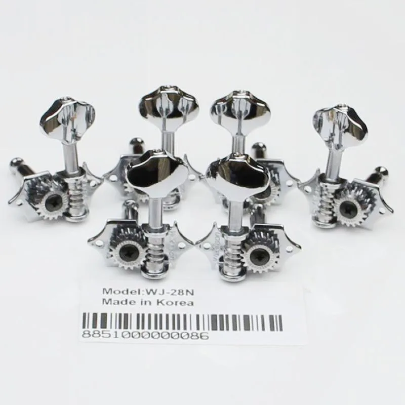 WJ 28N Vintage Chrome Open Gear Butterbean Guitar Tuners Machine Head