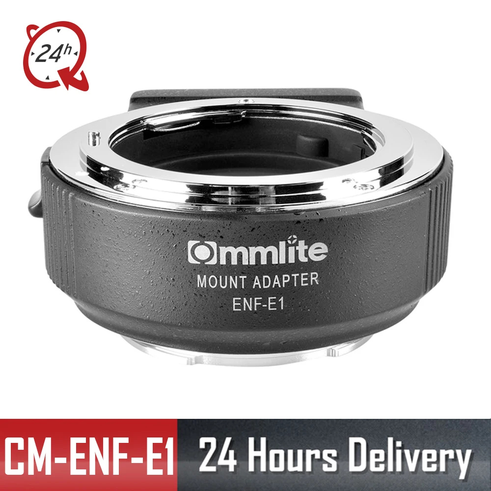 

Commlite CM-ENF-E1 Auto Focus Lens Mount Adapter For Nikon F Lens only for Sony E Mount A7R2 A7II A6300 A6500 A7R Mark II