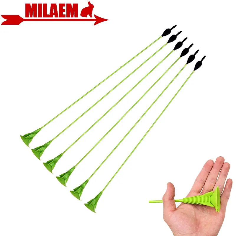

6/12pcs Archery Sucker Arrow Children Practice Shooting Hunting Arrow Rubber Fiberglass Outdoor Game Bow And Arrow Accessories