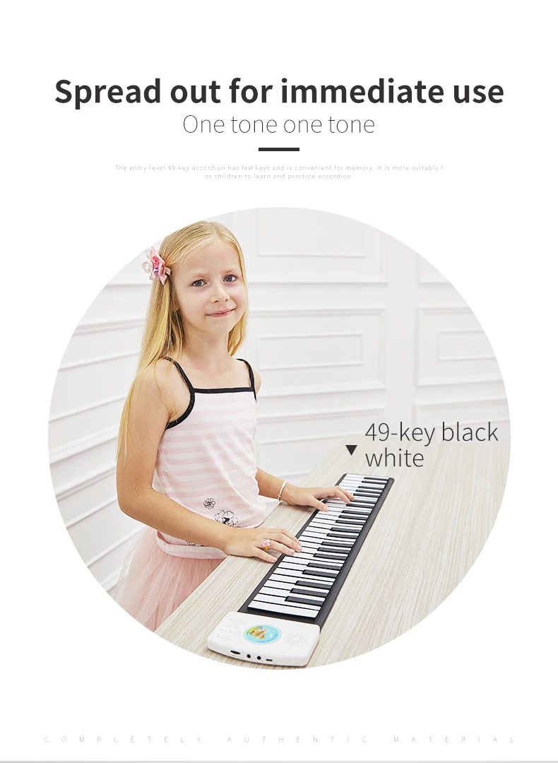 teclas, brinquedo macio handscroll, piano, instrumentos musicais