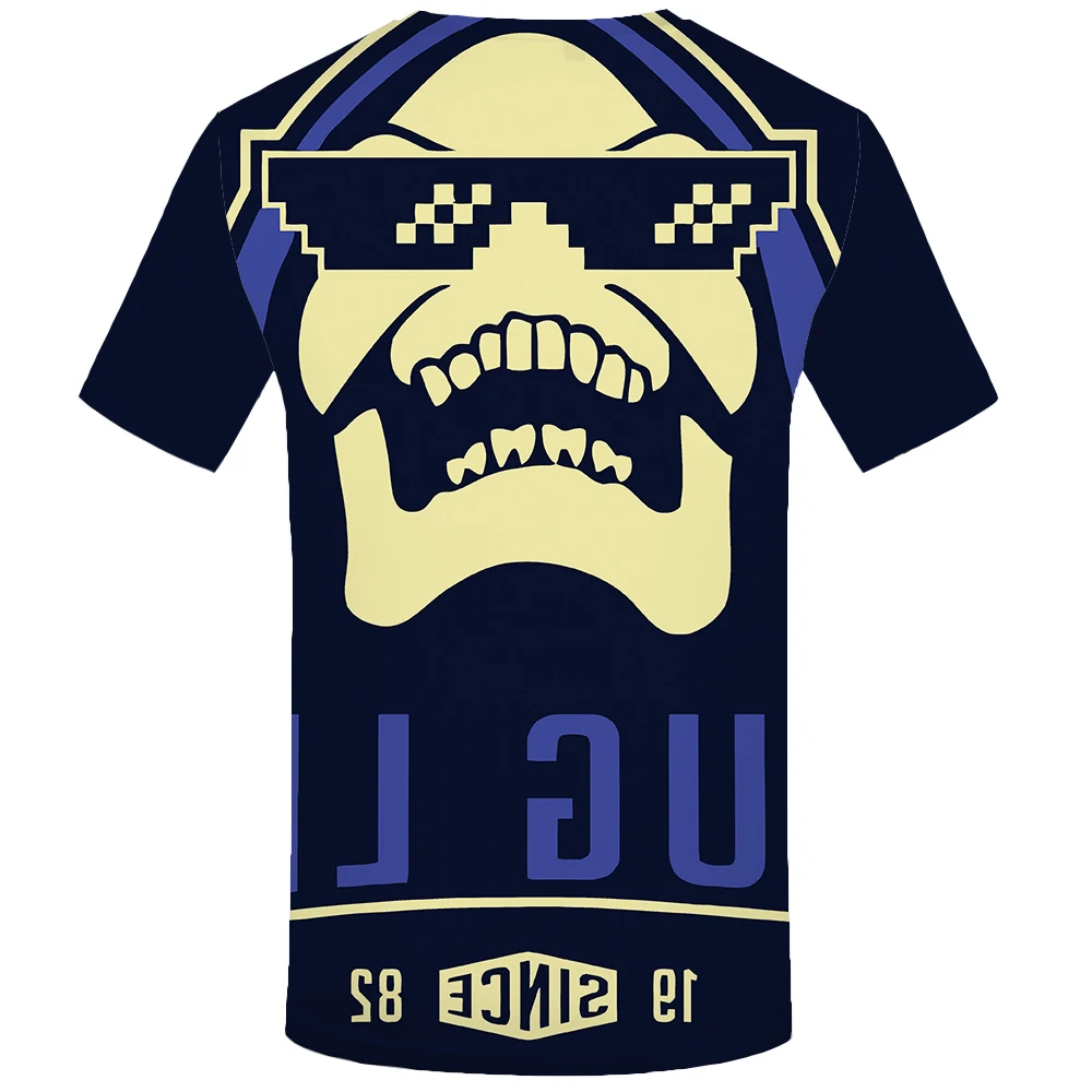 3d футболка с черепом для мужчин металлическая аниме одежда черная футболка с принтом механические футболки 3d Готическая Футболка с принтом мужская одежда