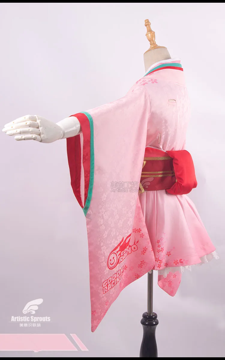 VOCALOID Hatsune Miku GSC Racing V Girl Miku японский костюм для косплея кимоно женское вечернее платье Рождественские наряды костюмы