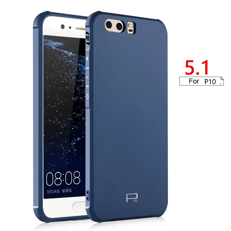 Синий CAPSSICUM противоударный мягкий чехол для huawei P10 P10 Plus Air Bag TPU силиконовый дракон задняя крышка противоударный Камея чехол s P10Plus - Цвет: Синий