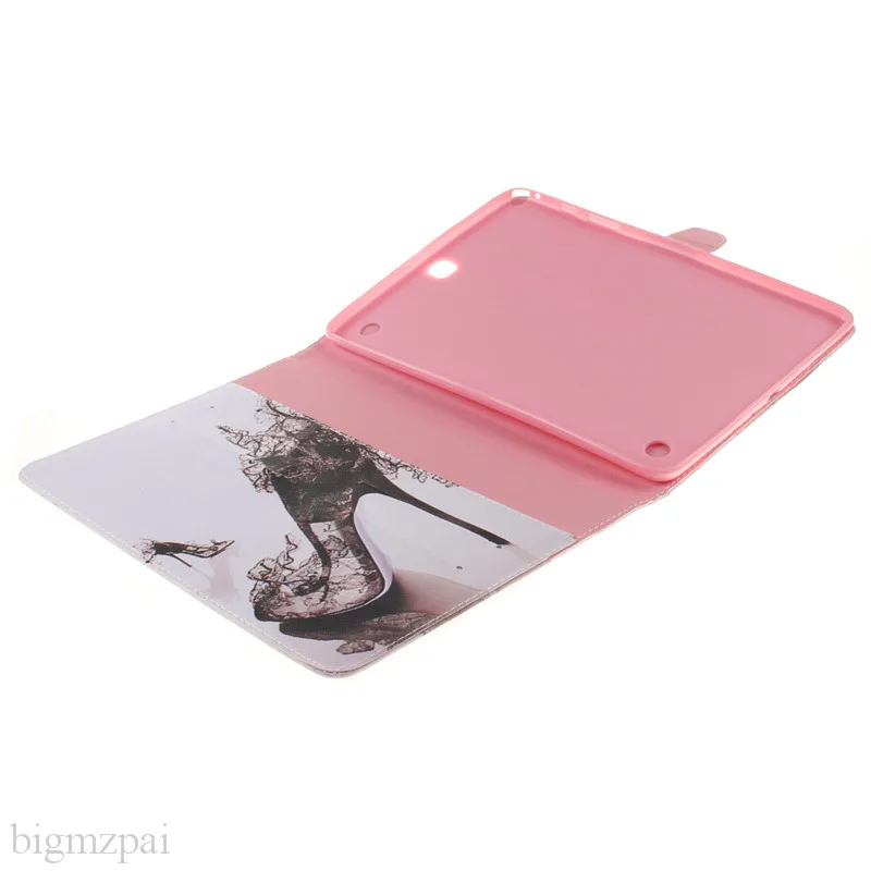 Fashion 2 Sides Painted Leather Case For Samsung Galaxy Tab A 9.7 T550 T551 T555 Tablet Cover 9.7 Inch Stand Wallet Flip Case  (70)