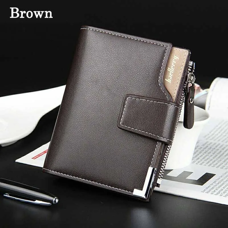men's wallet leather men wallets purse short male clutch leather wallet mens money bag quality guarantee Fashion Busines 047Q