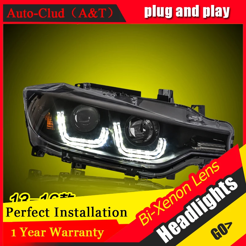 Car Styling For 3 Series F30 Led Headlights 2013 16 For F30 Head Lamp Angel Eye