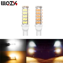 1 pcs t10 Lâmpada LED w5w Lâmpada led Luzes Do Carro Super Brilhante lâmpada largura w 68 3 levou 1206 SMD 194 168 v 6000 k 12 Laranja Branco Turn Signal