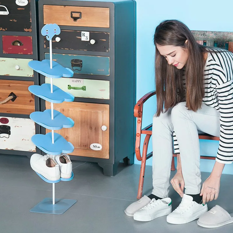 

1Pc Creative Shoe Rack Kid/Adult Cartoon Animal Pattern Shoe Rack Holder Stand Storage Capacity Home Vertical Shoe Holder Hanger