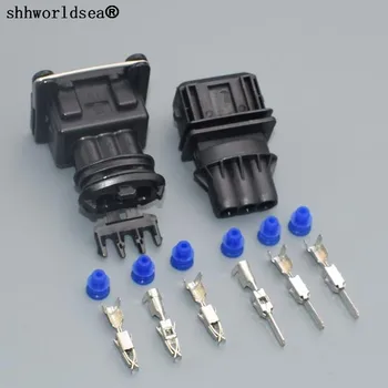 

shhworldsea 1/2/5/10/100set 3 Pin 3.5mm female fuel spray plug/oil nozzle plug/Throttle for Bosch plug