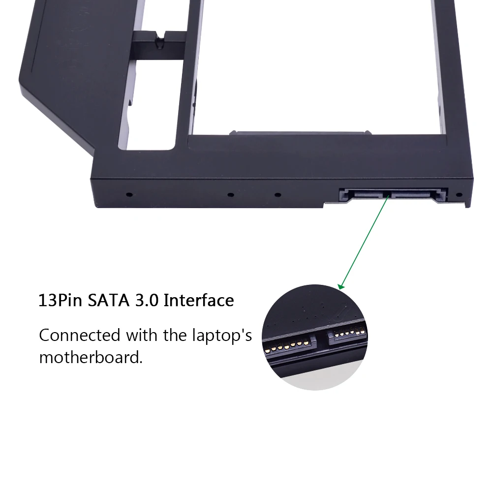 CHIPAL Универсальный SATA 3 0 2nd HDD Caddy 12 7 мм для 2 5 'ƈ ТБ коробка жесткого диска SSD