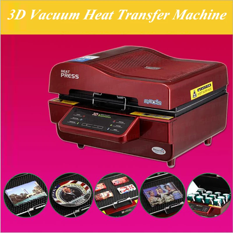 3D вакуумная теплообменная машина 220 В в В/110 в 3D многогранная сублимационная термопресс машина для чашек чехол для телефона ST-3042
