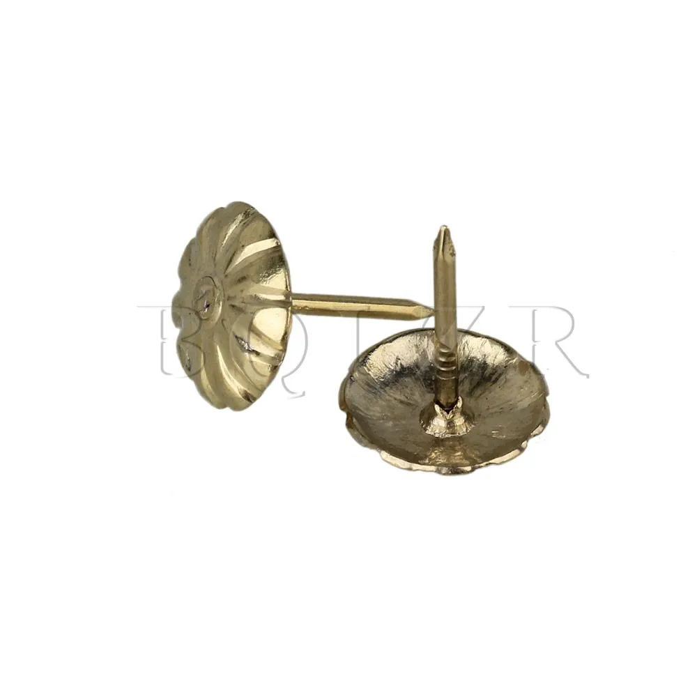 BQLZR 16mm Yellow Iron Furniture Decorative Antique Daisy Upholstery Nails Tacks Studs Pack of 100 BQLZR 16mm Yellow Iron Furniture Decorative Antique Daisy Upholstery Nails Tacks Studs Pack of 100