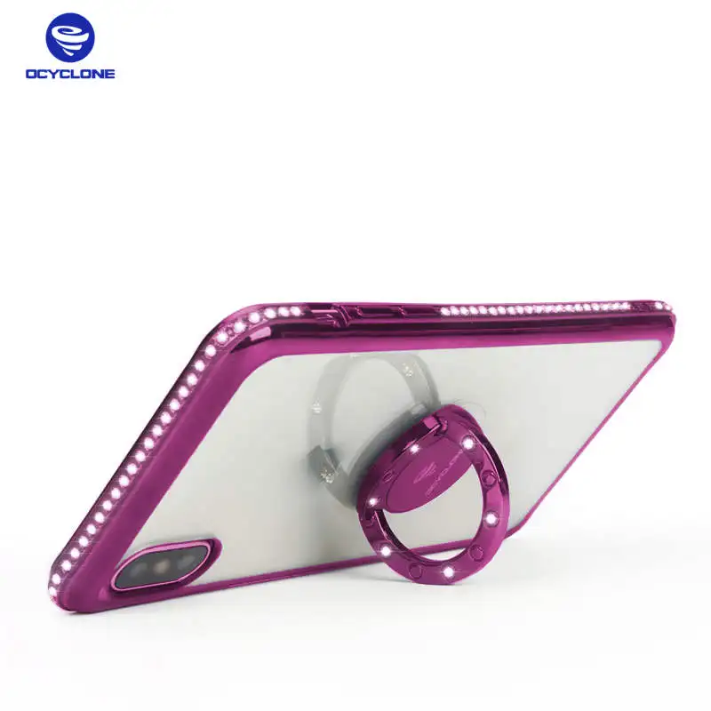 Чехол OCYCLONE Bling для Iphone X гладкий 6s со стразами 8 чехол Ring Rose plus 7 красное кольцо|cover for