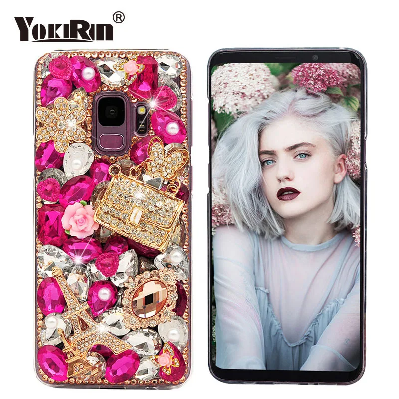 Блестящие стразы чехол для iPhone 8 7 X XS XR samsung Galaxy S9/S9 Plus LG G7 алмазная блестящая