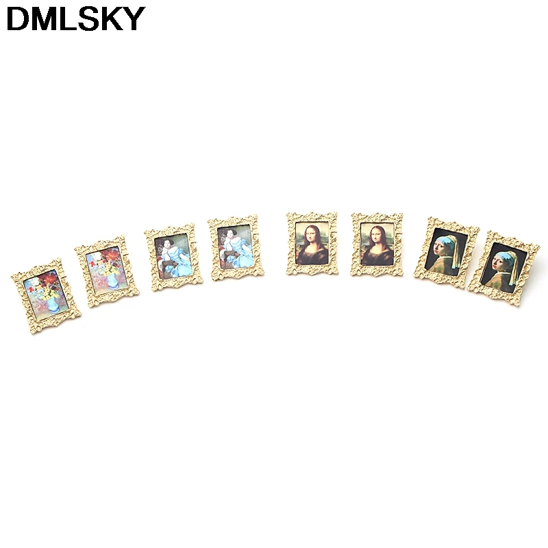 DMLSKY/1 пара, винтажные забавные серьги с масляной росписью, ювелирные изделия для женщин, серьги-гвоздики, эмалированные серьги-подвески для девочек, аксессуары M3267