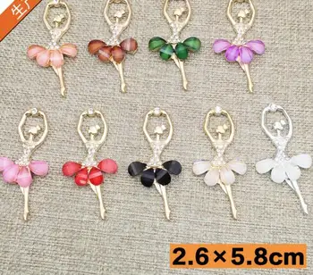 

500 pcs Dancing Ballet Girl DIY Alloy Charms Jewelry Making pendant Accessories HJ-29