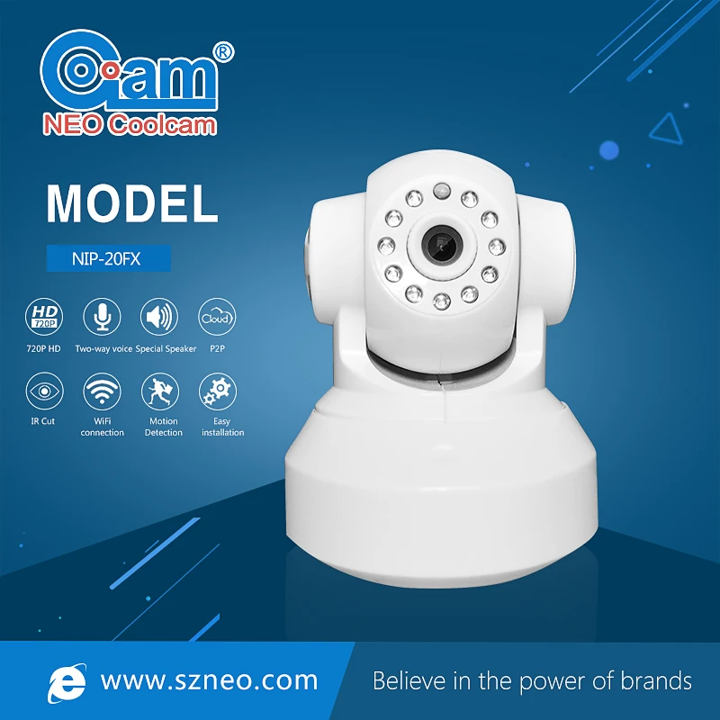 

NEO Coolcam NIP-20FX 720P wifi ip camera, night vision detection and app control