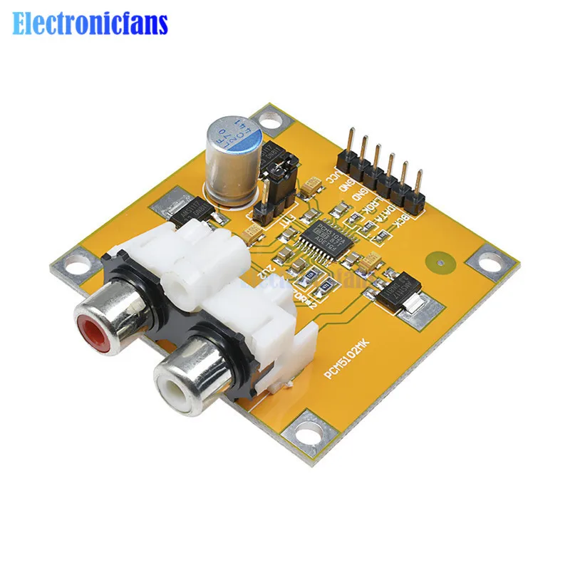 Diymore PCM5102 DAC декодер I2S плеер собранная плата 32 бит 384K Beyond ES9023 PCM1794 Плата декодера