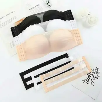 

Womens Strapless Bras Lingerie Sexy Bra Push Up Full Cup Convertible Straps Halter Lace Bralette Underwear Lingerie Sheer