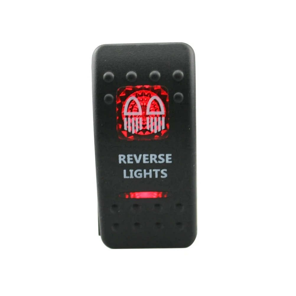 12-24 В кулисный переключатель включения выключения красный свет переключатель для автомобиля фургон (обратный свет)