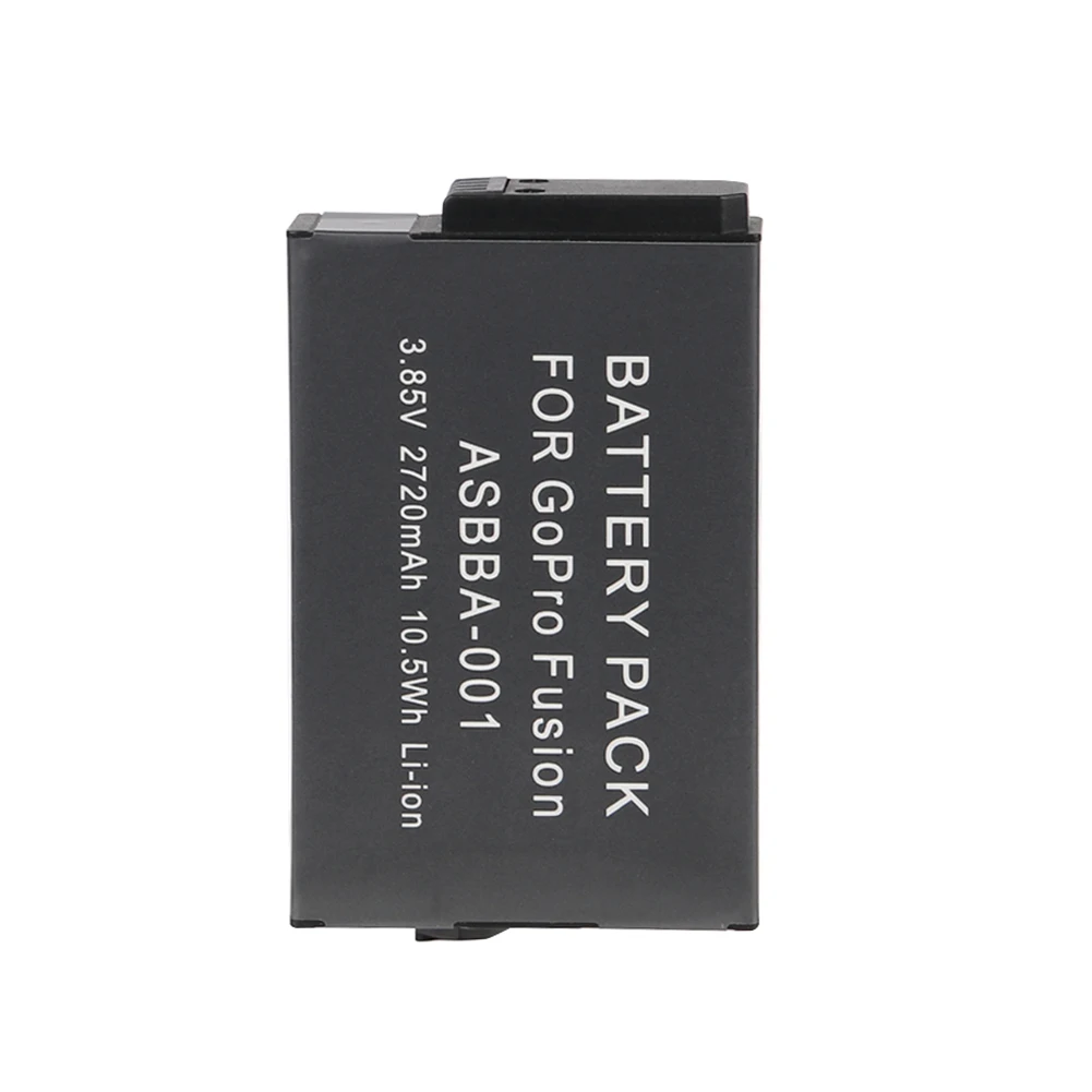 

2PCS/Lot 2720mAh High Capacity Battery for Gopro ASBBA-001 Battery Accu Gopro Fusion 360-Degree Sports Action Camera Accessories