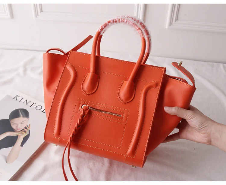 Европейский и американский стиль, модные брендовые роскошные сумки, женские сумки, дизайнерская женская сумка из натуральной кожи в форме смайлика