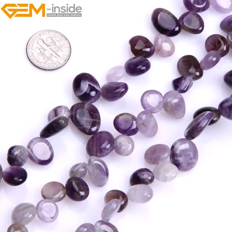 Sueño de encaje Amatista Cristal Natural redondo piedras preciosas para joyería haciendo 15/"