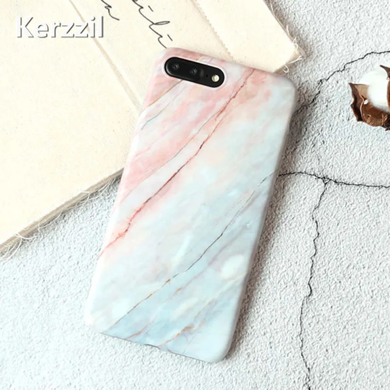 Kerzzil Jade Оранжевый Мраморный ТПУ чехол для iPhone 7 7Plus Мягкий силиконовый матовый X 6 6s