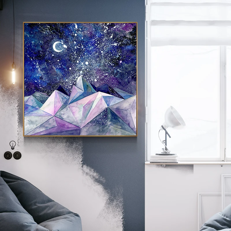 

Nordic Oil Painting Abstact Landscape Posters And Prints Wall Pictures For Living Room Canvas Painting Wall Art Home Decor ZY117