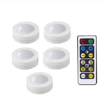 Под шкафом свет беспроводной датчик касания с регулируемой яркостью светодиодный ночник батарея мощность пульт ДУ, совместимый для кухонной лестницы