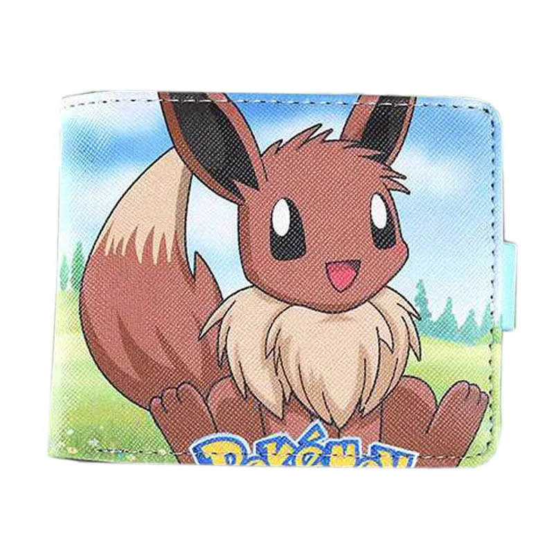 

32 Style Short Anime Pocket Monster Wallet Hot Sale Eevee Card Holder Purse Pikachu Cosplay Gift Money Bag