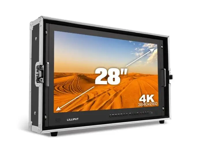 

LILLIPUT BM280 28" 3840*2160 Broadcast Monitor 3G SDI 4K Ultra HD Monitor SDI HDMI TALLY Director Monitor for Camera